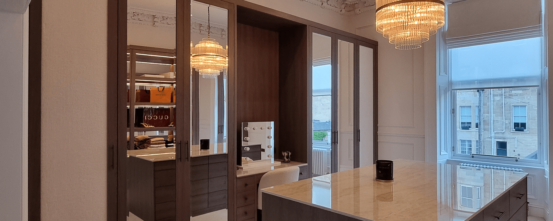 Bespoke Luxury Fitted Dressing Room Furniture